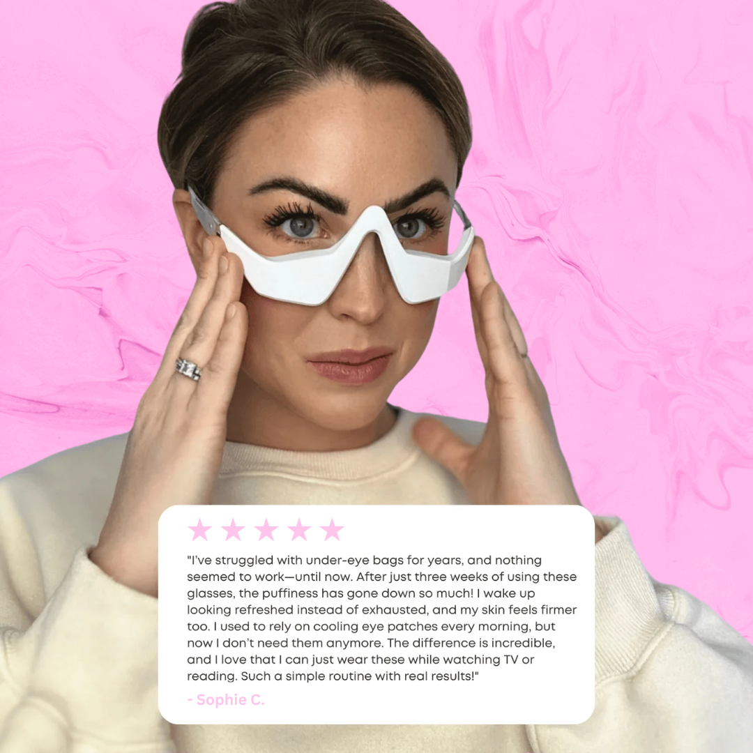 Radiant Swan™      Under-Eye Red Light Therapy Glasses